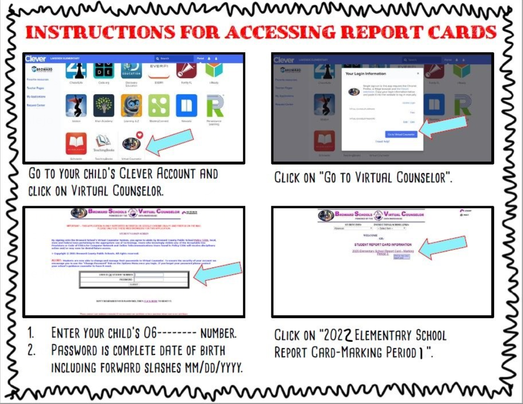  Instructions for Accessing Report Cards